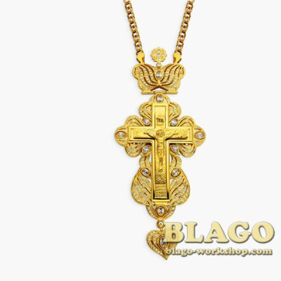 Хрест наперсний позолочений 0011лп^1лп
