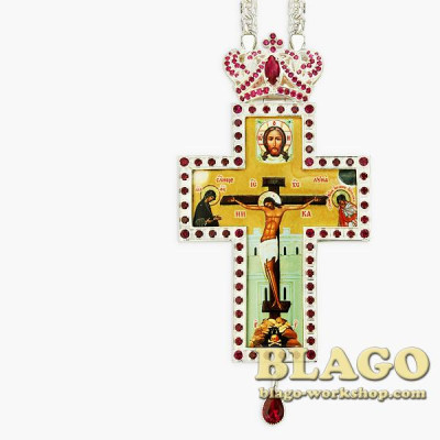 Хрест наперсний латунь 0055л-2^1л