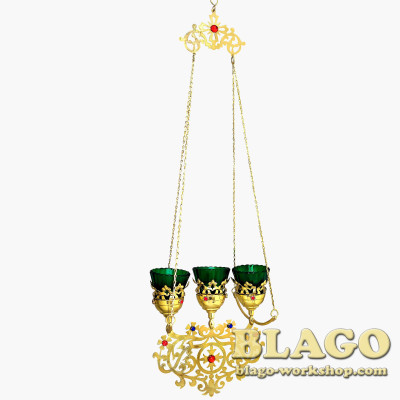 Hanging lamp No. 15 for 3 lamps, 26x20 cm