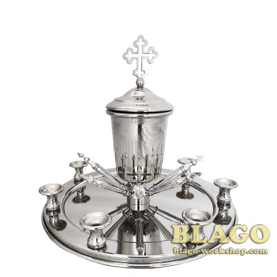 Набір для соборування нікельований, 20х20 см