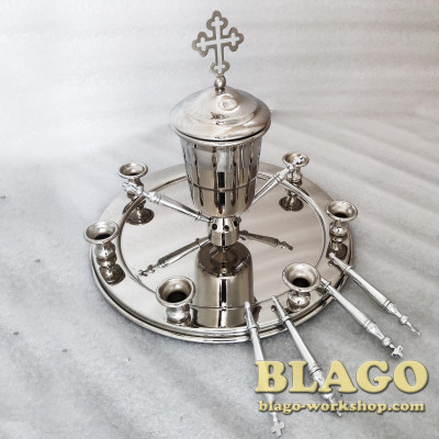 Набір для соборування нікельований, 20х20 см