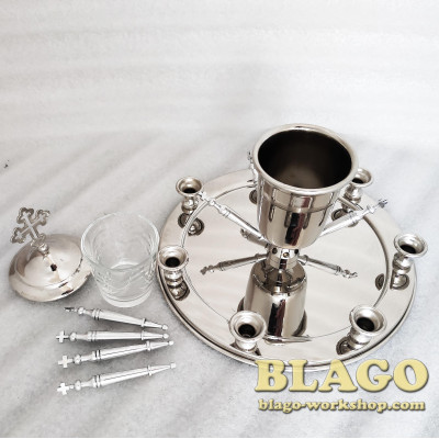Набір для соборування нікельований, 20х20 см