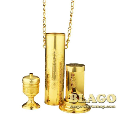 Дароносиця латунна, 20 см