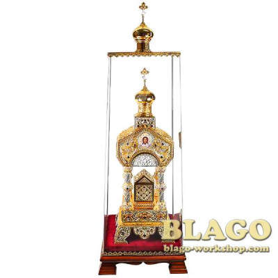 Дарохранительниця латунна "Царська", 32х32х94 см 