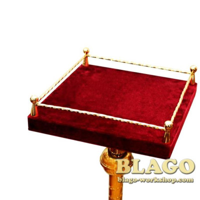 Підставка латунна позолочена під дикирій і трикирій