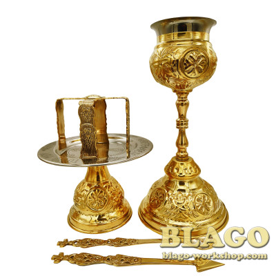 Eucharistic set with embossing, 300 ml