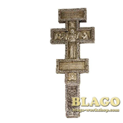 Хрест напрестольний латунний прямий