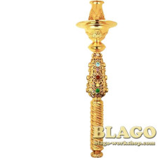 Підсвічник (односвічник) в руку латунний позолочений