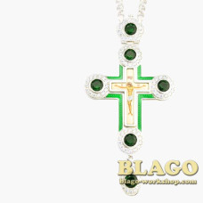 Хрест срібний з ланцюжком 0075-2^1