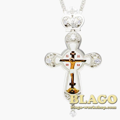 Хрест латунний з ланцюжком 0121л-2^1л