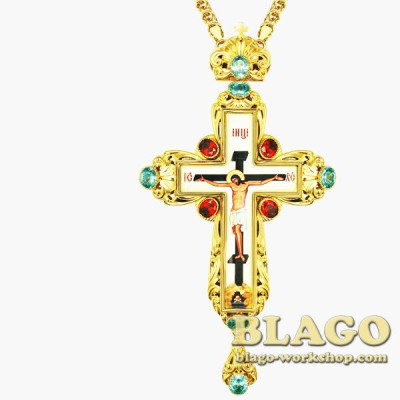 Хрест латунний позолочений 0134лп-2^1лп