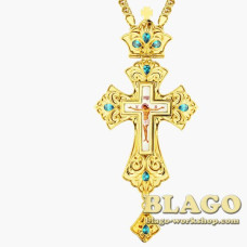 Хрест латунний позолочений 0138лп-2^1лп