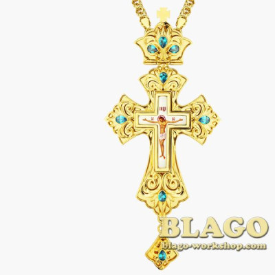 Хрест латунний позолочений 0138лп-2^1лп