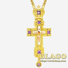 Хрест латунний позолочений 0157лп-2^1лп