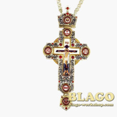 Хрест латунний з ланцюжком 0236лф-2^1л