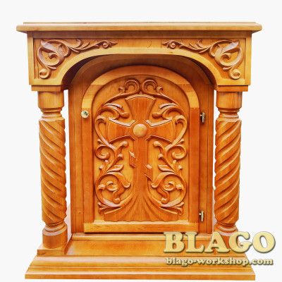 Жертовник дерев'яний з дверцятами, 80х60х90см