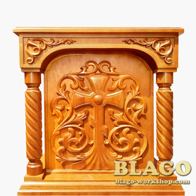 Жертовник дерев'яний з дверцятами, 80х60х90см