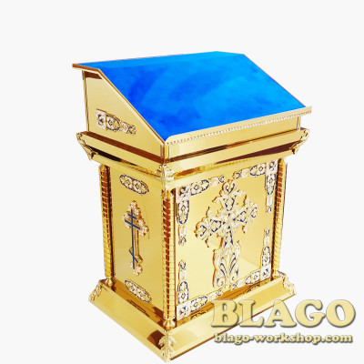 Central lectern (tetrapod) with casting, 80х60х112 cm