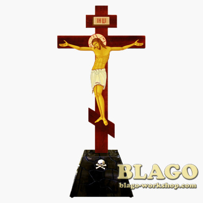 Calvary floor large without myrrh-bearing dark, 126x67x275 cm