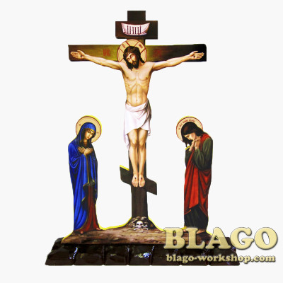 Calvary table small, curly stand, 26x5,5x30 cm