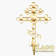 Хрест на купол храму вісьмиконечний з кулею, 0,75