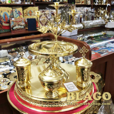 Tray brass, 32х31 cm