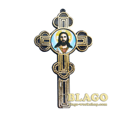 Хрест погребальний з іконою, 7х12 см
