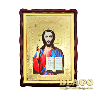 Ікона Ісус Христос, фігурна рамка, 60х80 см