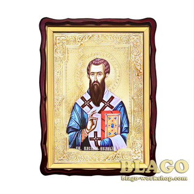 Ікона "Святитель Василій Великий", фігурна рамка, 60х80 см