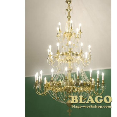 Панікадило 3-ярусне на 36 свічок з лампадами