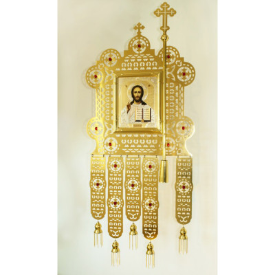 Хоругви церковні, пара, 47х92 см