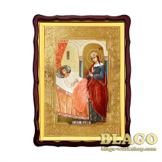 Ікона Пресвятої Богородиці «Цілителька»  фігурна рамка, 60х80 см
