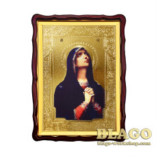 Ікона "Плач Пресвятої Богородиці" фігурна рамка, 60х80 см