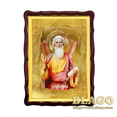 Ікона Андрія Первозванного, фігурна рамка, 60х80 см