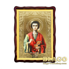 Ікона "Святий Пантелеймон цілитель", фігурна рамка, 60х80 см