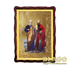 Ікона "Святі апостоли Петро та Павло", фігурна рамка, 60х80 см