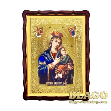 Ікона Божої Матері Неустанної Помочі, фігурна рамка, 60х80 см