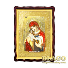 Ікона Божої Матері "Скорботна про немовлят, у лоні убієнних", фігурна рамка, 60х80 см