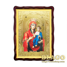 Іверська ікона Божої Матері, фігурна рамка, 60х80 см