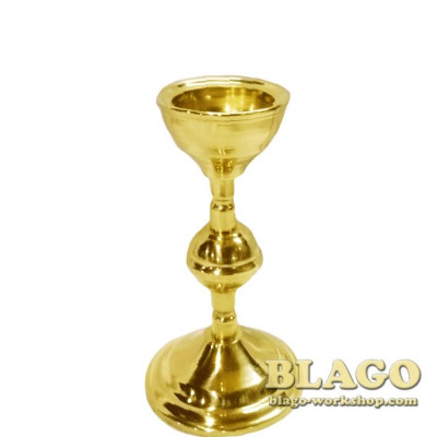 Лампада напрестольна з шаром висока, 10х21 см