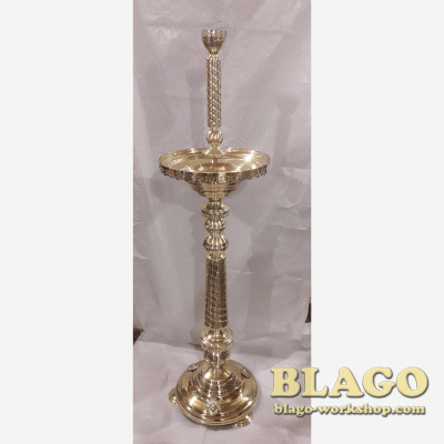 Підсвічник пісочний (під пісок) з короною, 39х145 см