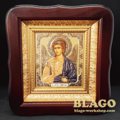 Ікона Ангел Охоронець у фігурній рамі, 18х20см