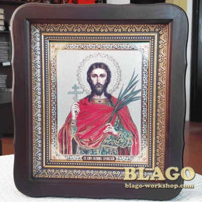 Icon Holy Great Martyr John the New of Suceava, 23х26 cm