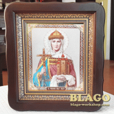 Ікона Свята Ольга у фігурній рамі, 23х26см