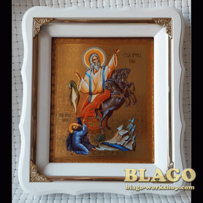 Icon Holy Prophet Elijah, 21х24 cm