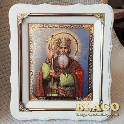 Icon Equal of the Apostles Great Prince Vladimir, 21х24 cm
