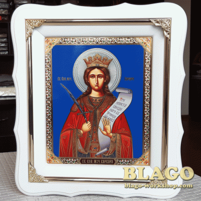 Icon Great Martyr Barbara, 21х24 cm