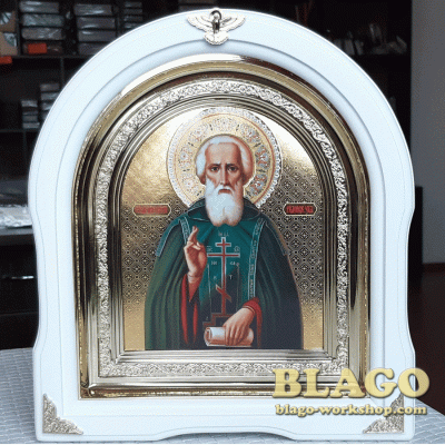 Icon Saint Sergius of Radonezh, 26х29 cm