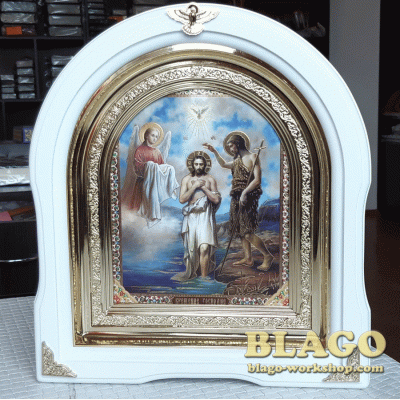 Icon of the Baptism of the Lord (Theophanes), 26х29 cm