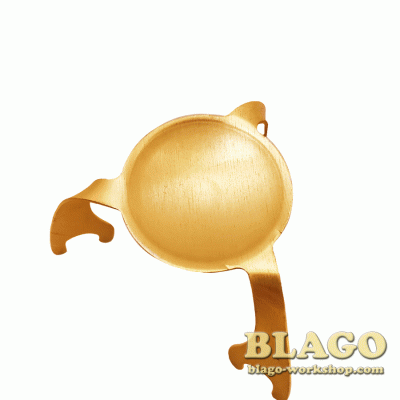 Ладаниця (павучок) металевий золота, 7х4 см